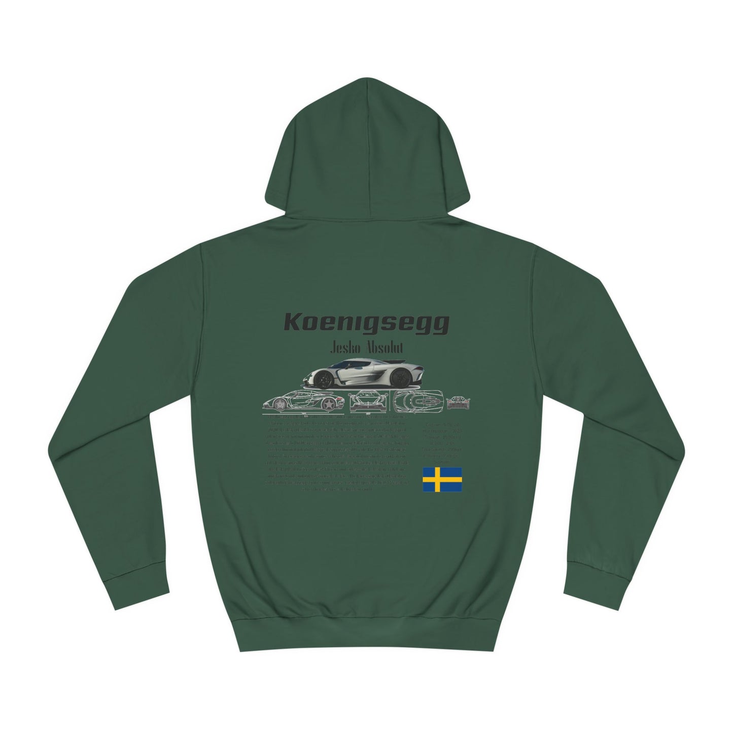 Koenigsegg Jesko Absolut Quality Hoodie for car lovers and enthusiasts