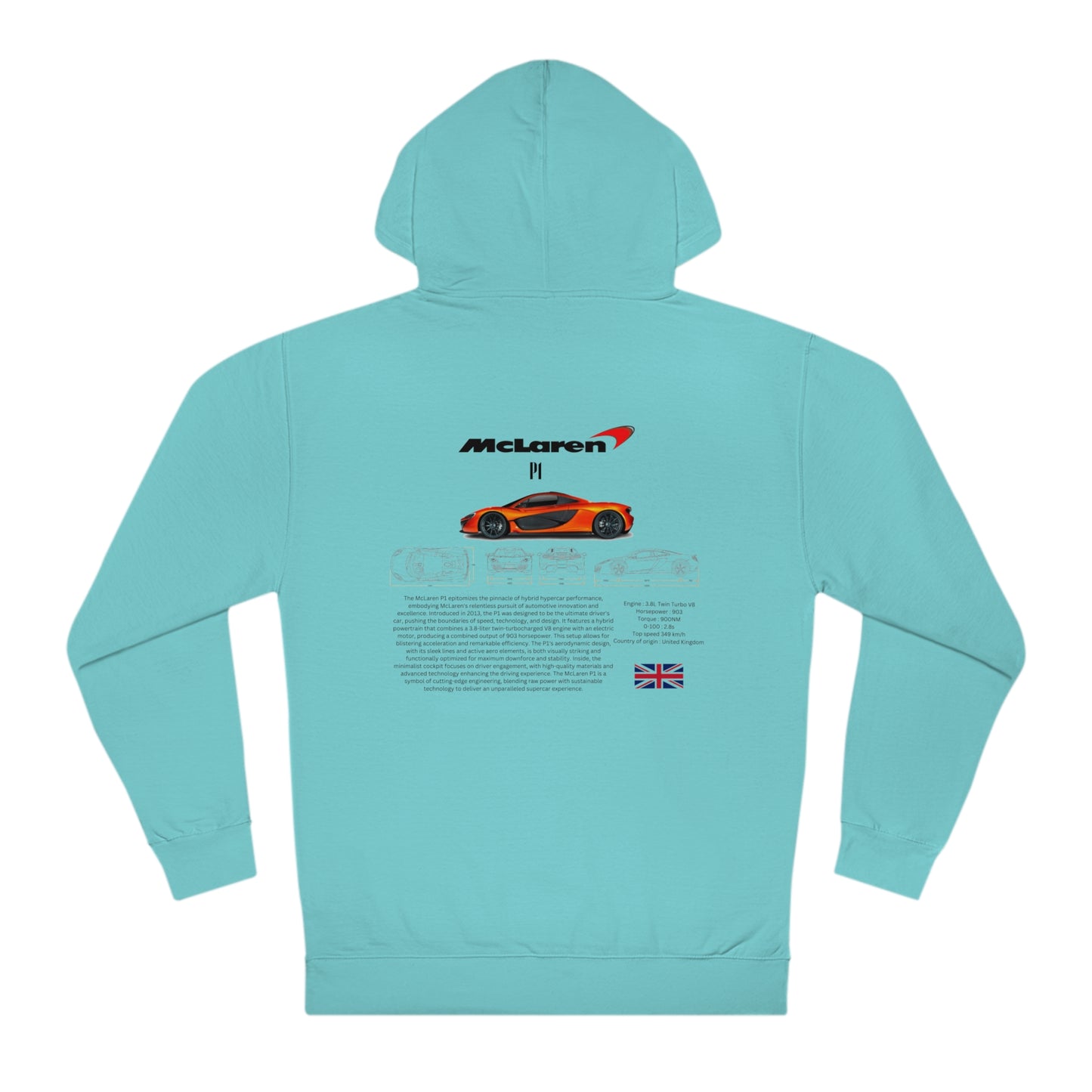 Mclaren P1 Fashion Hoodie For Car Lovers And Enthusiasts